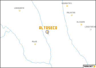 map of Alto Seco