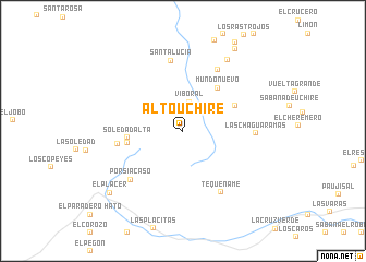 map of Alto Uchire