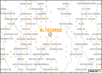 map of Alto Zurdo