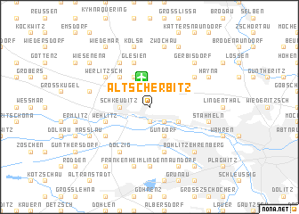 map of Altscherbitz