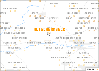 map of Altschermbeck