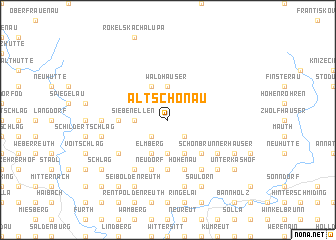 map of Altschönau