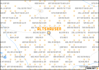 map of Altshausen