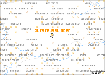 map of Altsteußlingen