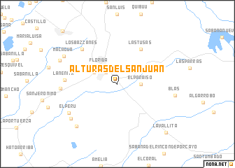 map of Alturas del San Juan