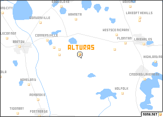 map of Alturas