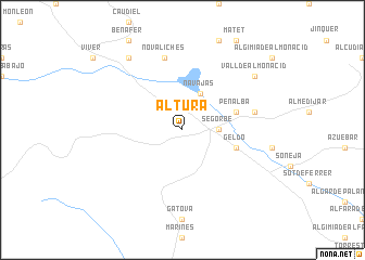 map of Altura