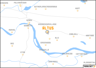 map of Altus