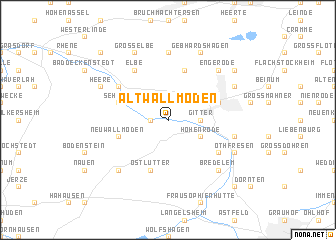 map of Alt Wallmoden