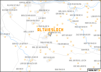 map of Altwiesloch