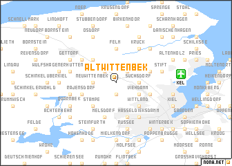 map of Altwittenbek