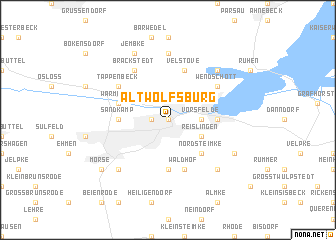 map of Alt Wolfsburg