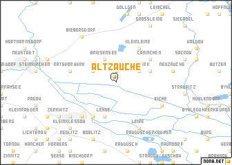 map of Alt Zauche