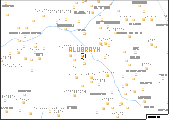 map of Al ‘Ubrayh