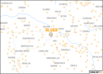 map of Aluga