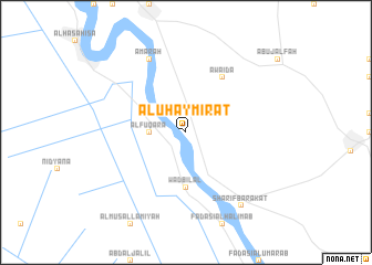 map of Al Uḩaymirāt