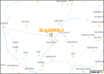 map of Alūjeh Molk