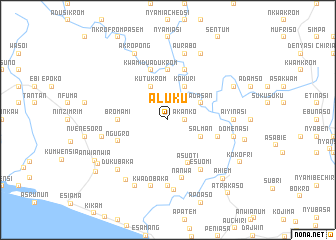 map of Aluku