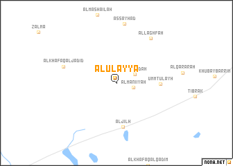 map of Al ‘Ulayyāʼ