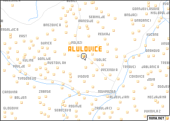 map of Aluloviće