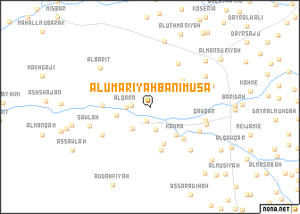 map of Al ‘Umarīyah Banī Mūsá