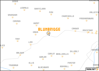 map of Alum Bridge