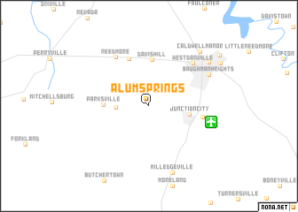 map of Alum Springs