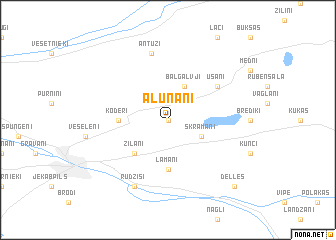 map of Alunāni