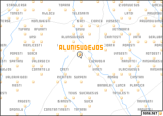 map of Alunişu de Jos