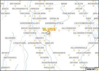 map of Aluniş