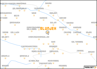 map of Alūnjeh