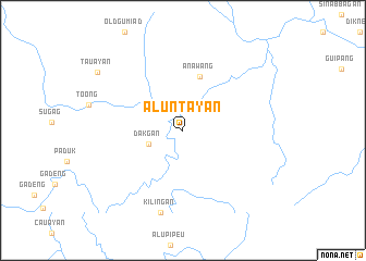 map of Aluntayan