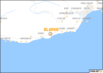 map of Alupka