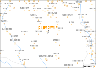 map of Al ‘Usayyif