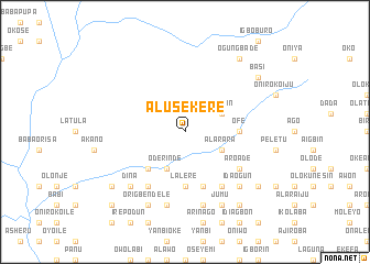 map of Alusekere