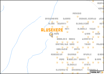 map of Alusekere