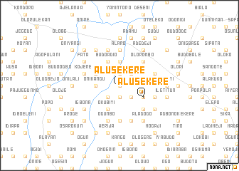 map of Alusekere