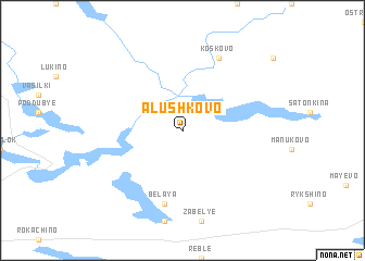 map of Alushkovo