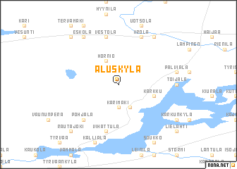 map of Aluskylä