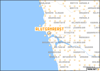 map of Alutgama East