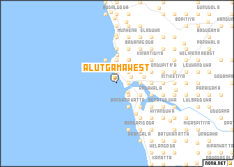 map of Alutgama West