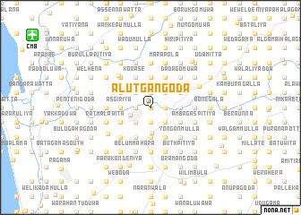 map of Alutgangoda