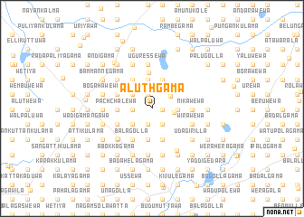 map of Aluthgama