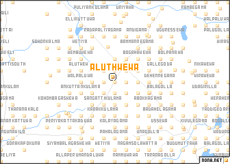 map of Aluth Wewa