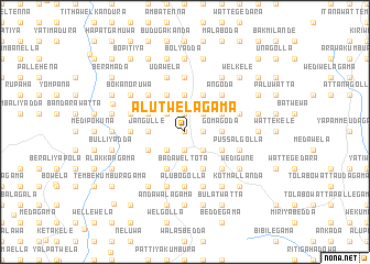 map of Alutwelagama