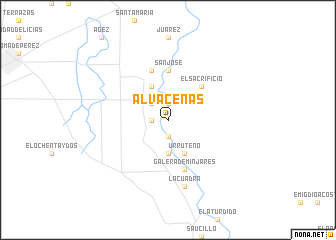 map of Alvaceñas
