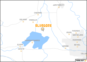 map of Alvadore