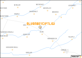 map of Alvanbey Çiftliği