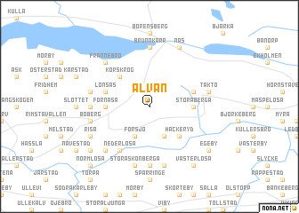 map of Älvan