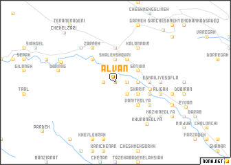 map of Alvān